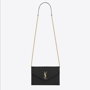 Yves Saint Laurent YSL envelope wallet on chain